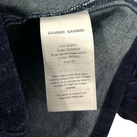 Samsoe Samsoe Jean Denim Dress Indigo - Picture 8 of 10